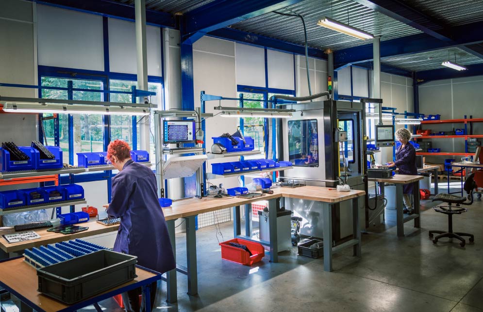 Battery module assembly line