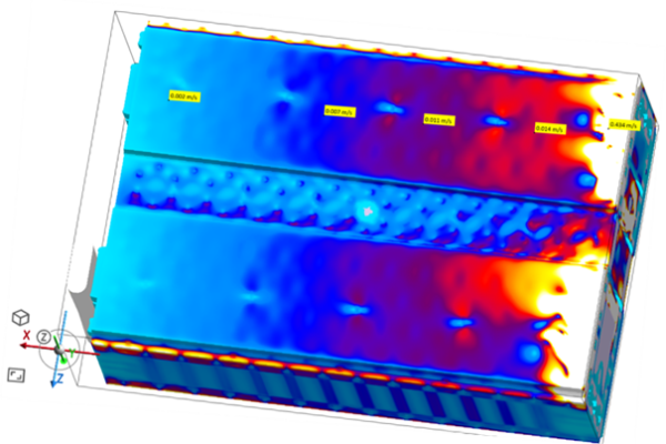 CFD simulation of WATTALPS battery module